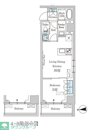 パークアクシス新宿西落合の物件間取画像